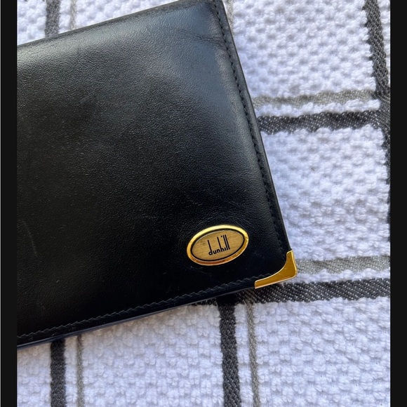 Dunhill Calf Skin Black and Gold Wallet - Picture 3 of 8